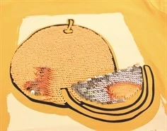 Name It mock orange paillet top